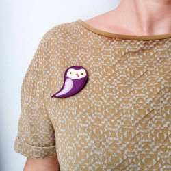 Anne-Lise Pichon - Broche chouette
