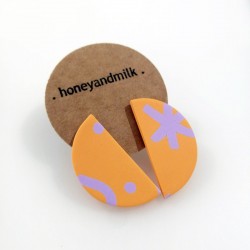 Honeyandmilk - Boucles d'oreilles POP! demi lune