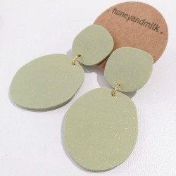 Honeyandmilk - Boucles d'oreilles Galet