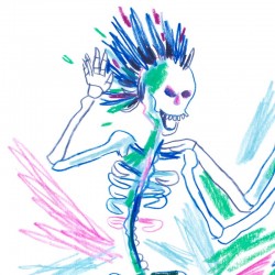Julia Riffiod - Tirage d'art "Petits Squelettes" Entrez dans la Danse