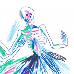 Julia Riffiod - Tirage d'art "Petits Squelettes" Entrez dans la Danse