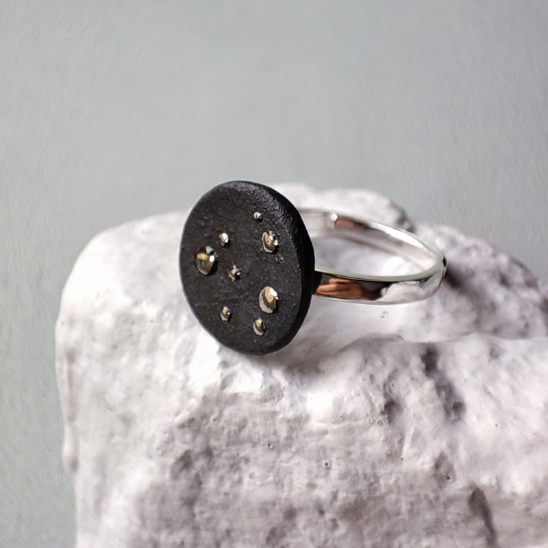 Anne-Lise Pichon - Bague Celeste dorée