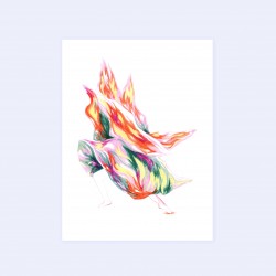 Julia Riffiod - Tirage d'art - Femme Flamme