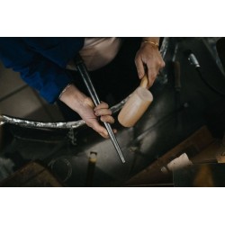 Laurène Vernet - Bague martelée dorée