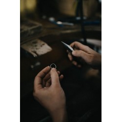 Laurène Vernet - Bague martelée dorée