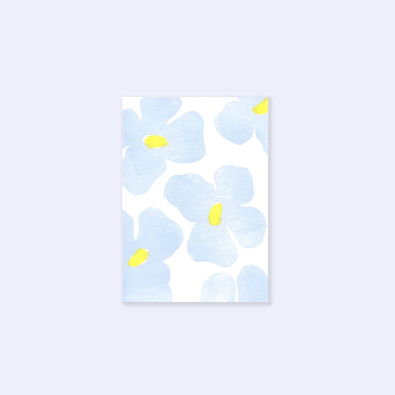 Julia Riffiod - Carte Flower Pop jaune et blanc