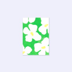 Julia Riffiod - Carte Flower Pop vert et jaune