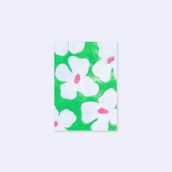 Julia Riffiod - Carte Flower Pop vert, bleu, rose