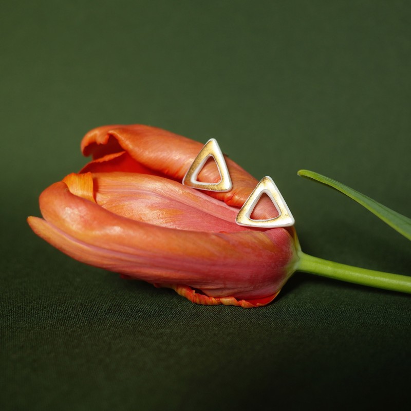 Anne-Lise Pichon - Boucles d'oreilles Triangle d'Or