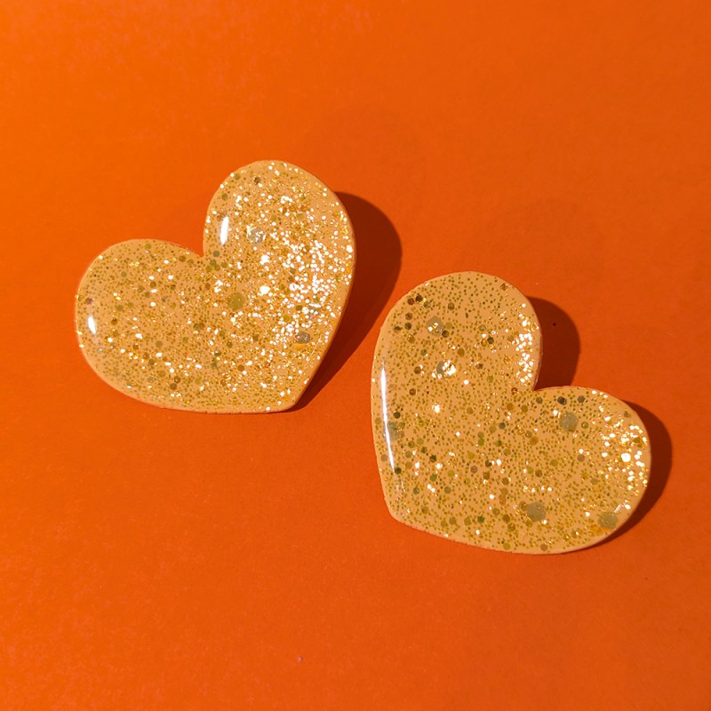 Boucles d'oreilles Gros Cœur Honeyandmilk - Boucles d'oreilles Gros Cœur