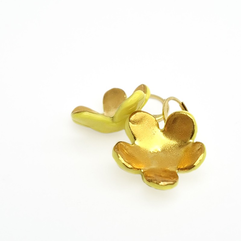 Anne-Lise Pichon - Boucles d'oreilles Bouton d'Or