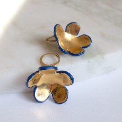Anne-Lise Pichon - Boucles d'oreilles Bouton d'Or