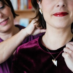 Anne-Lise Pichon - Collier double Coeur