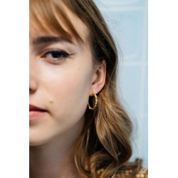 Noémie Pichon - Créoles Gemmes dorées