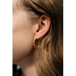 Noémie Pichon - Créoles Gemmes dorées