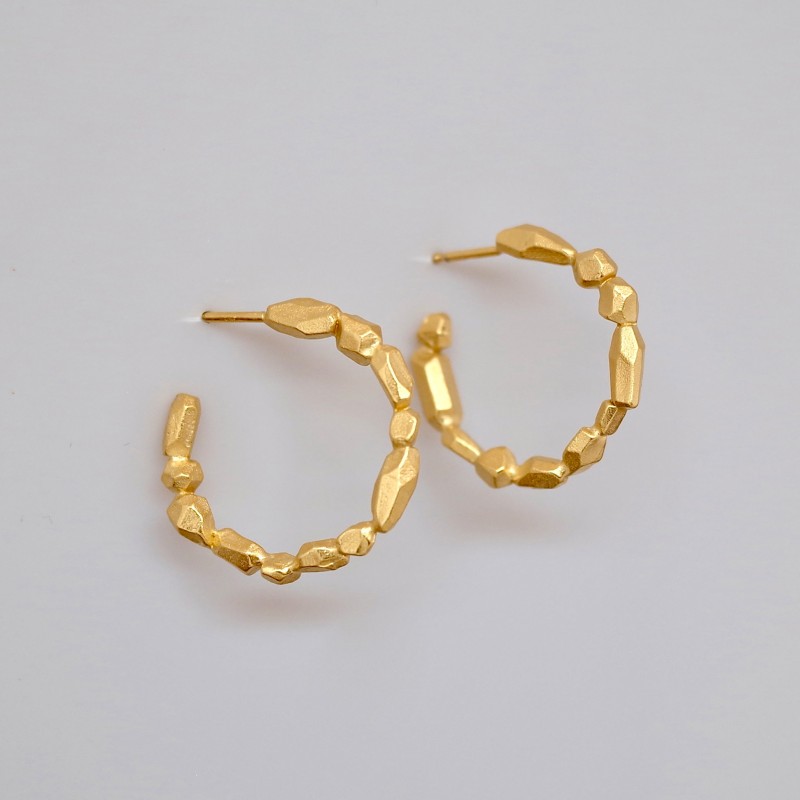 Noémie Pichon - Créoles Gemmes dorées