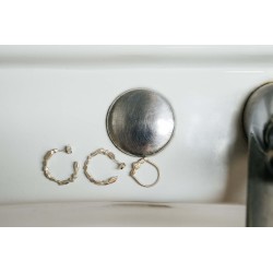 Noémie Pichon - Créoles Gemmes argent