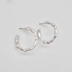 Noémie Pichon - Créoles Gemmes argent