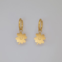 Noémie Pichon - Créoles Lucky Charm / Trèfles