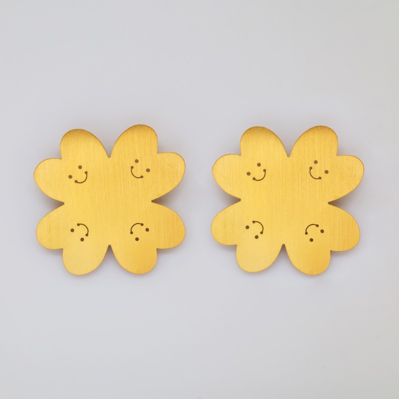 Noémie Pichon - Boucles d'oreille Lucky Charm / maxi Trèfle