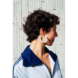 Noémie Pichon - Créoles Gigognes argentées