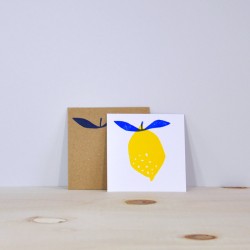 Julia Riffiod - Carte Citron carrée