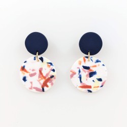 Honeyandmilk - Boucles d'oreilles Terrazzo