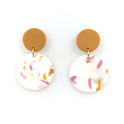 Honeyandmilk - Boucles d'oreilles Terrazzo