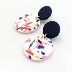 Honeyandmilk - Boucles d'oreilles Terrazzo