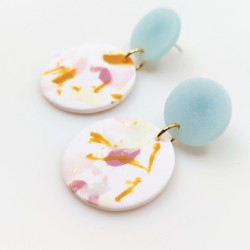Honeyandmilk - Boucles d'oreilles Terrazzo