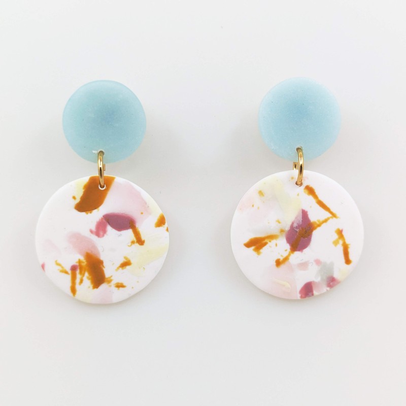 Honeyandmilk - Boucles d'oreilles Terrazzo