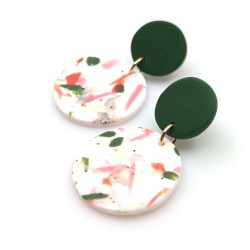 Honeyandmilk - Boucles d'oreilles Terrazzo