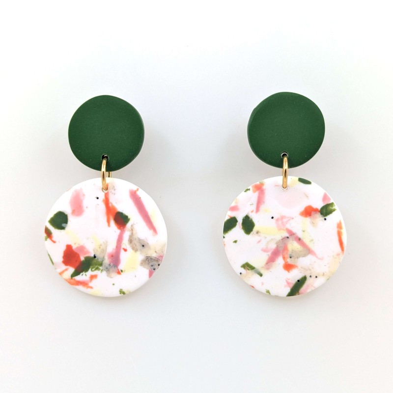 Honeyandmilk - Boucles d'oreilles Terrazzo