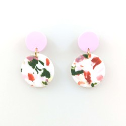 Honeyandmilk - Boucles d'oreilles Terrazzo