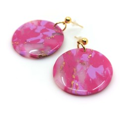 Honeyandmilk - Boucles d'oreilles Boréal pendantes