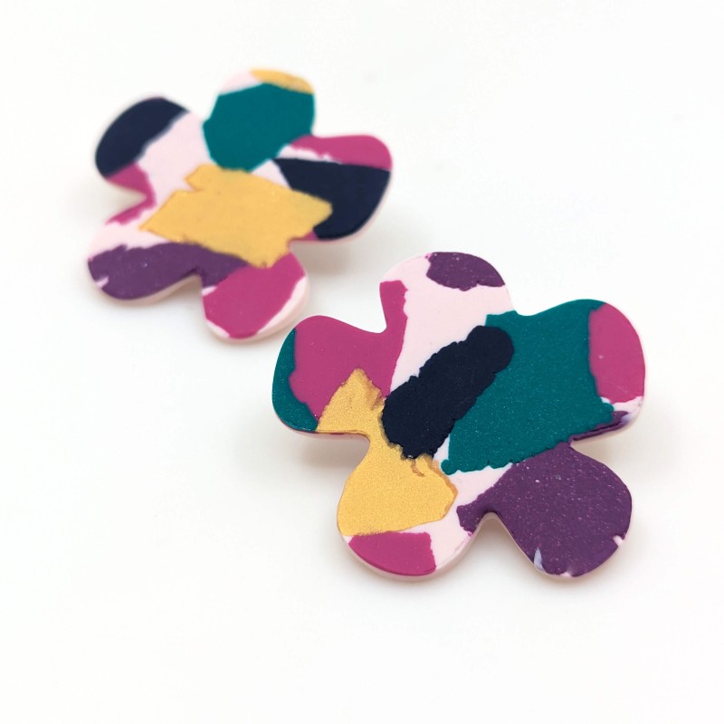 Honeyandmilk - Boucles d'oreilles Flower Power