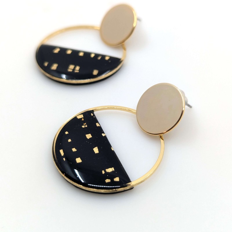 Honeyandmilk - Boucles pendantes Shapes