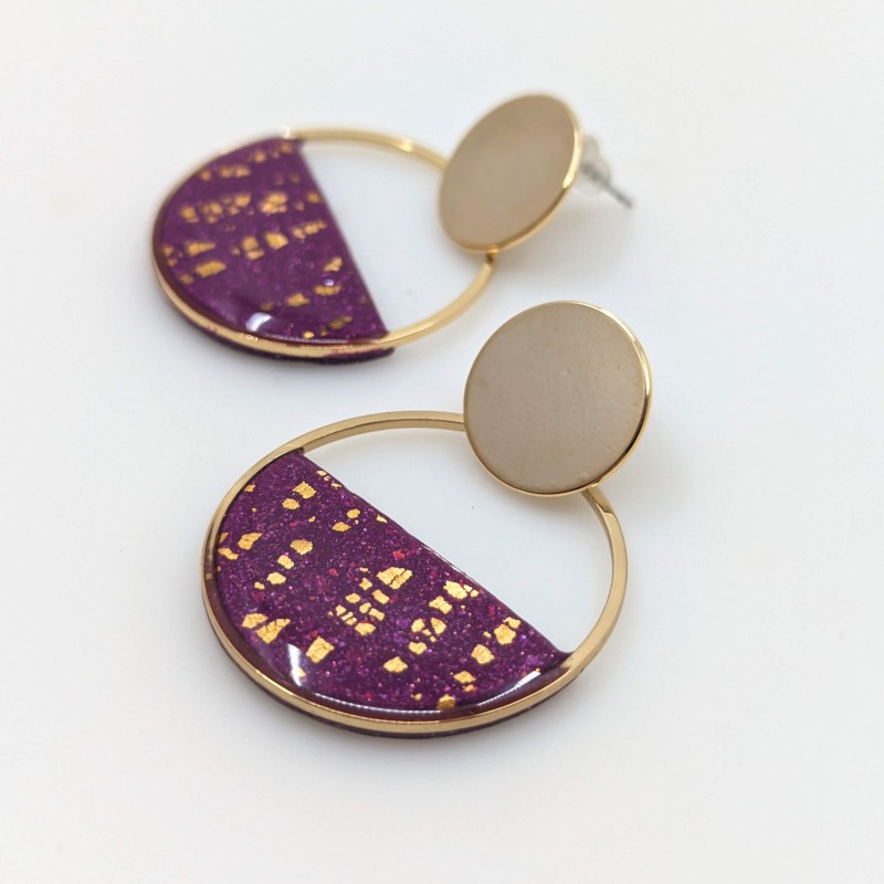 Honeyandmilk - Boucles pendantes Shapes