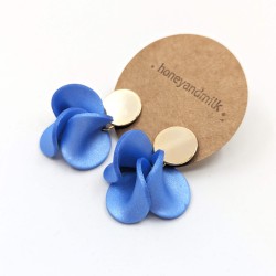Honeyandmilk - Boucles d'oreilles BLOOM satinées
