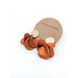 Honeyandmilk - Boucles d'oreilles BLOOM satinées