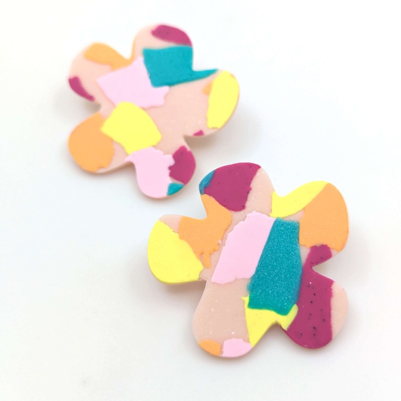 Honeyandmilk - Boucles d'oreilles Flower Power