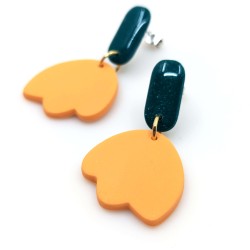 Honeyandmilk - Tulipes Boucles d'oreilles pendantes