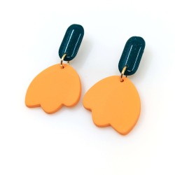 Honeyandmilk - Tulipes Boucles d'oreilles pendantes