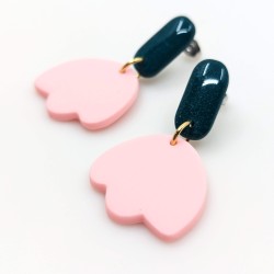 Honeyandmilk - Tulipes Boucles d'oreilles pendantes