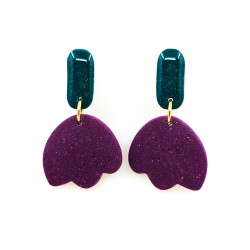 Honeyandmilk - Tulipes Boucles d'oreilles pendantes