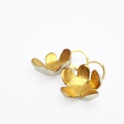Anne-Lise Pichon - Boucles d'oreilles Bouton d'Or
