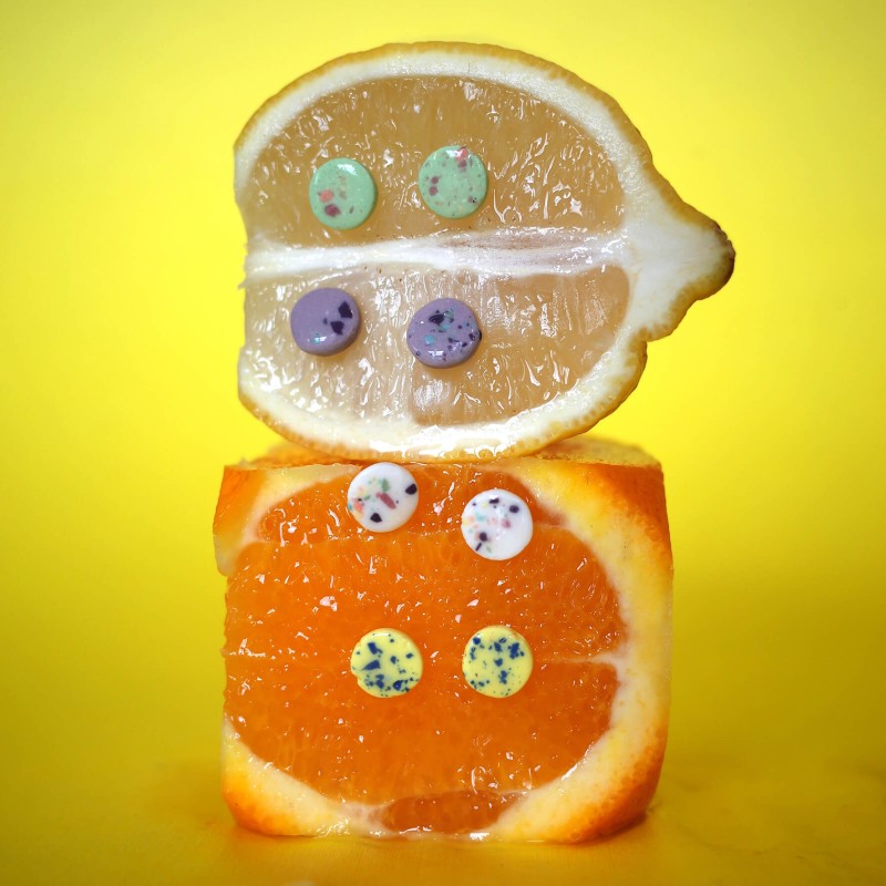 Anne-Lise Pichon - Boucles d'oreilles Miettes petites