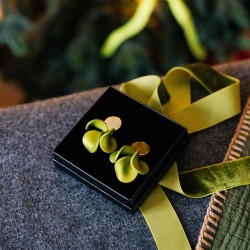 Honeyandmilk - Boucles d'oreilles BLOOM satinées