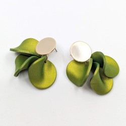 Honeyandmilk - Boucles d'oreilles BLOOM satinées