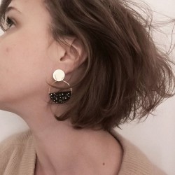 Honeyandmilk - Boucles pendantes Shapes